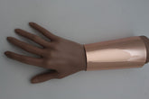 Shiny Light Pink Gold Metal Long Cuff Bracelet Bulky Wonder Fancy Style
